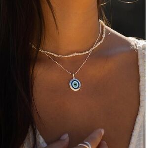 Mantraband Evil Eye necklace